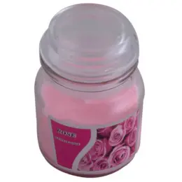 Scented Candle In Jar Pink Closed